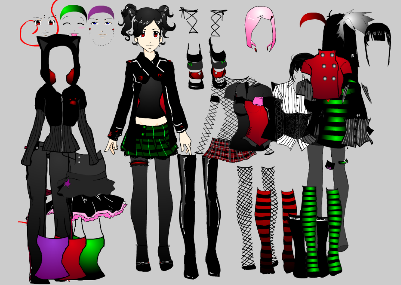 Goth Girlz dress up v.2