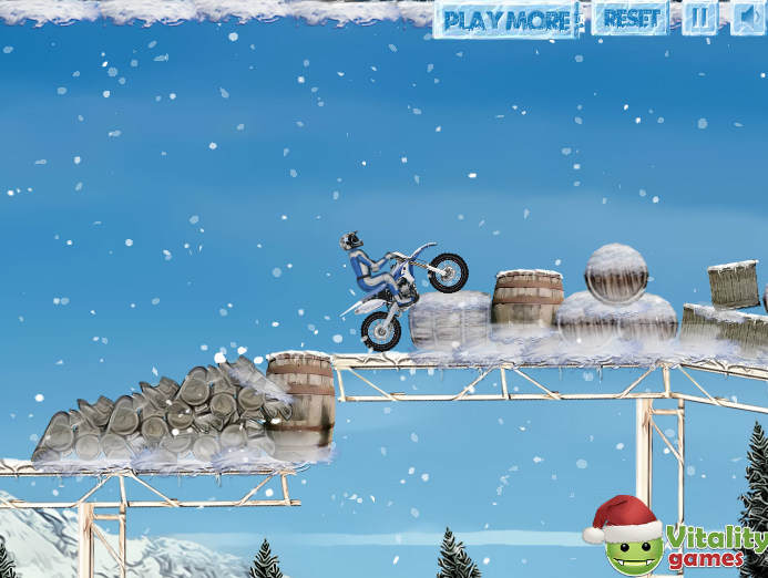 Winter Bike Stunts