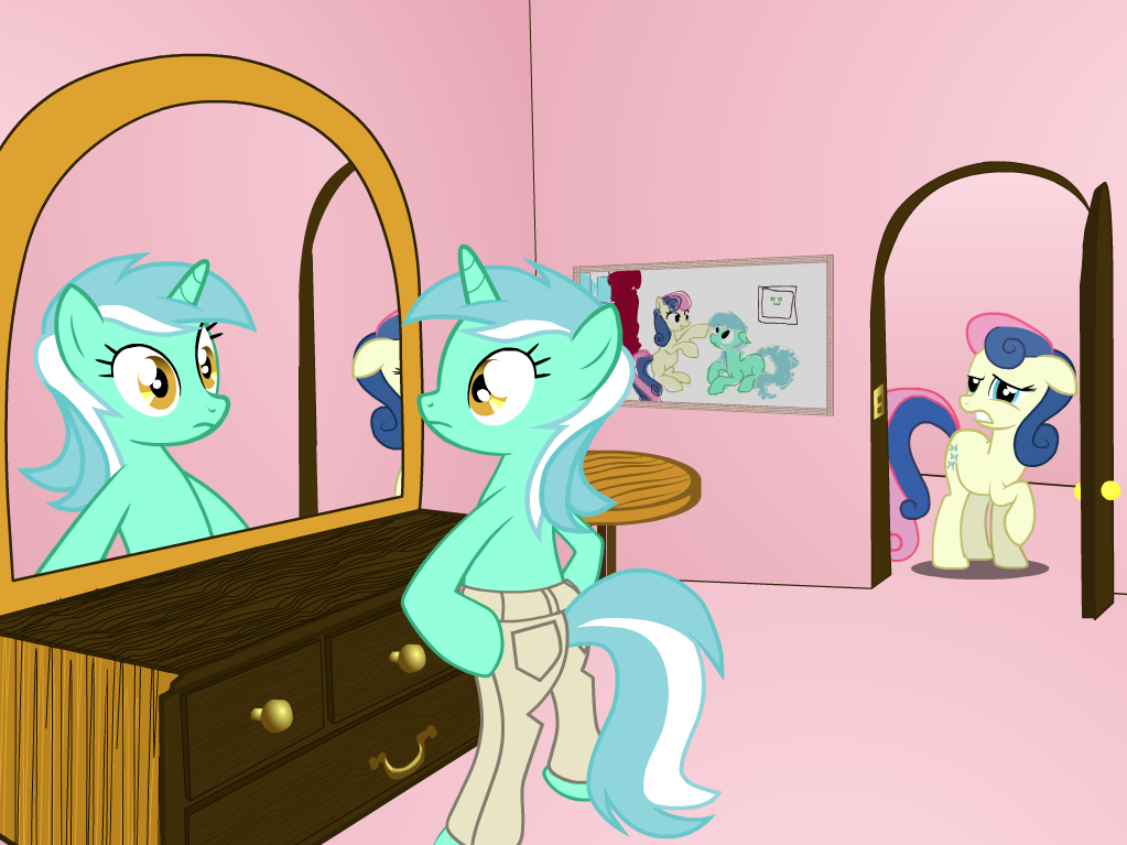 Animated short: Lyra caught with her pants.. down?