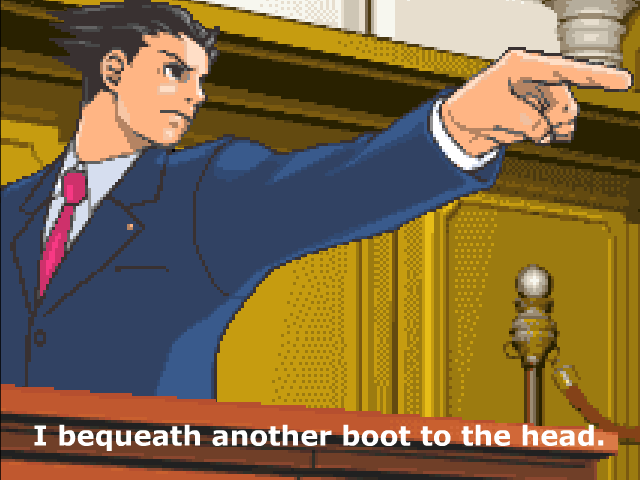 Phoenix Wright - Boot to the Head