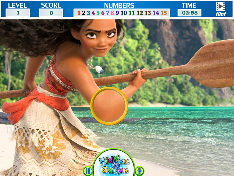 Moana - Hidden Numbers