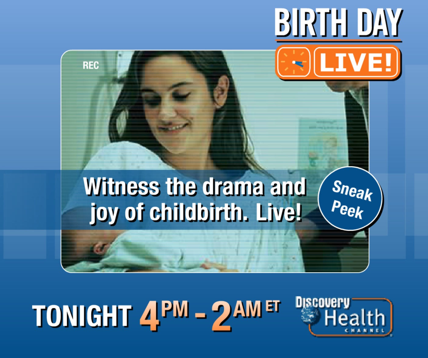 Discovery Health Channel: BIRTH DAY LIVE! Banner Ad