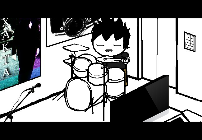 [S] Rob: Jam out epically on your drumkit.