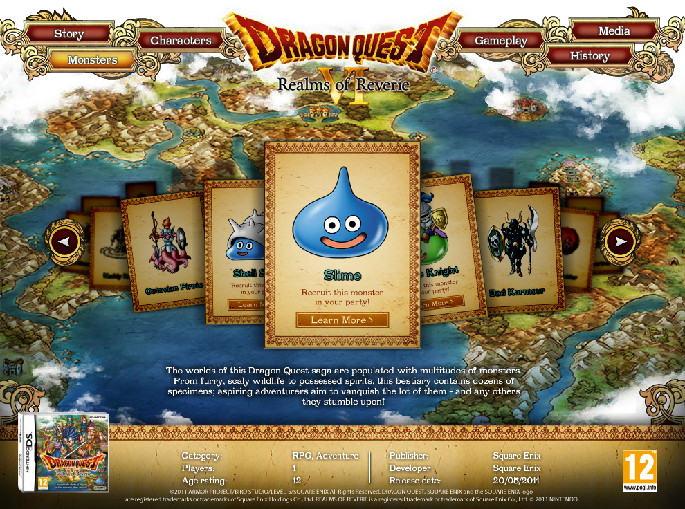 Dragon Quest VI: Realms of Reverie Microsite