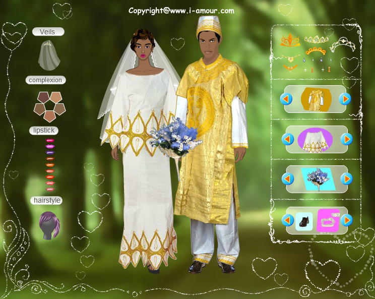 African Wedding Dressup