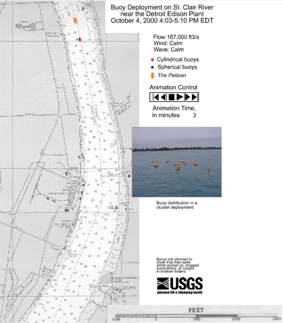 Buoy Development on St. Clair River near the Detroit Edison Plant