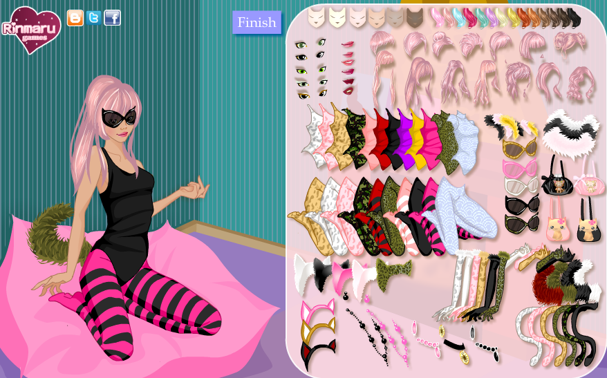 Cat Girl Fashion Dress Up Game