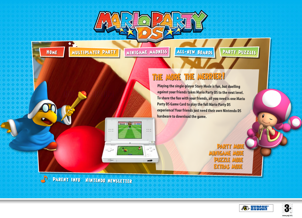 Mario Party DS Microsite