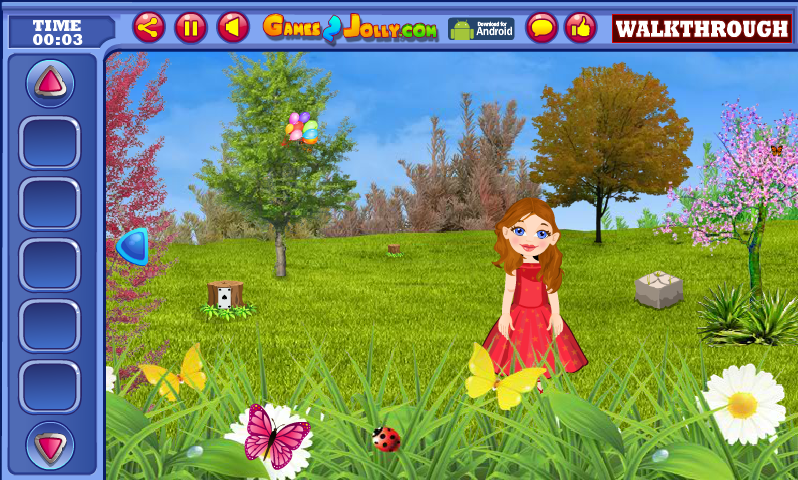 Cute Girl Balloon Escape