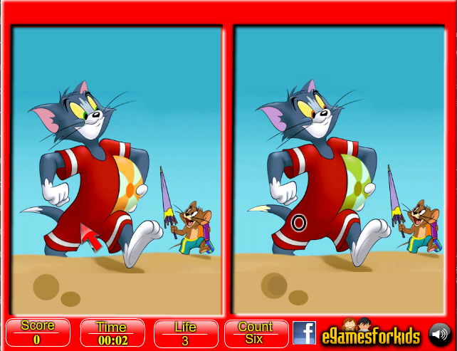 Tom and Jerry 6 Differences