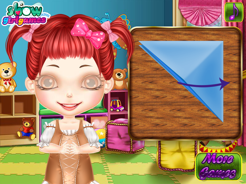 Smart Girl Fold Paper Cranes