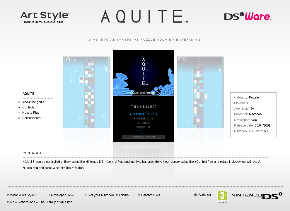 Art Style: Aquite Microsite