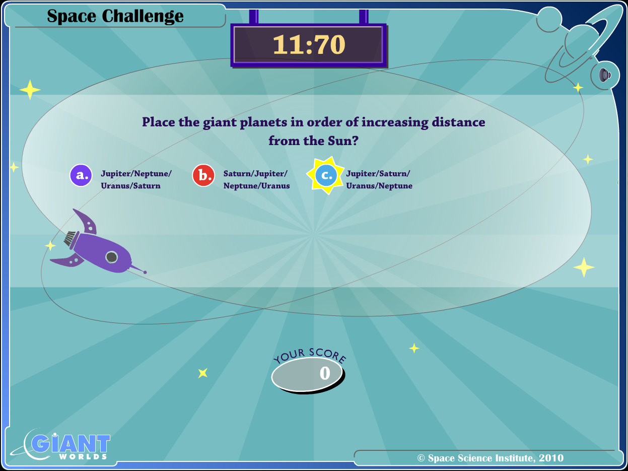 Space Challenge Trivia Game!