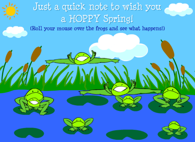 Just a Quick Note to Wish you a HOPPY Spring!