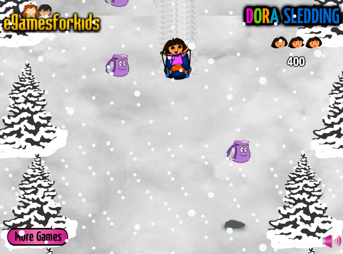 Dora Sledding