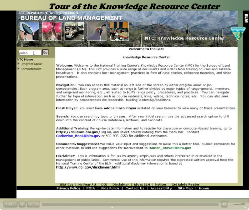 Using the Knowledge Resource Center (KRC)