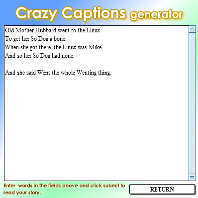 Crazy Captions Generator