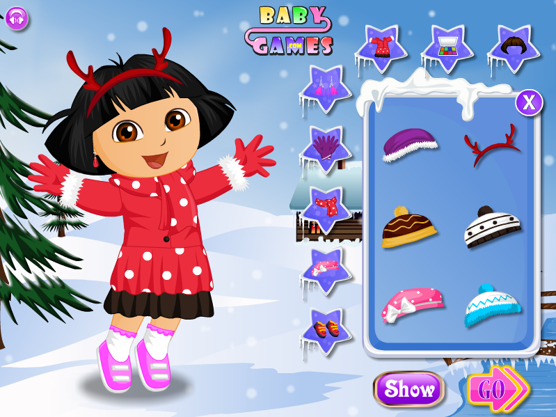 Dora Winter Fashion Dress Up