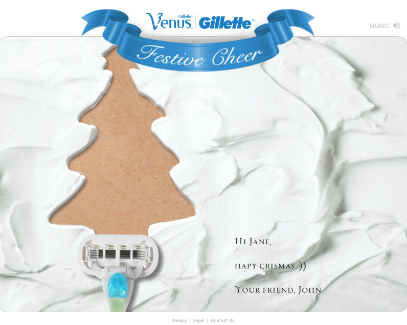 Gillette Festive Cheer