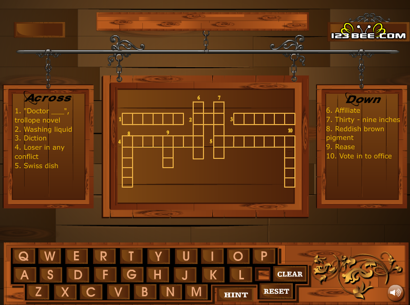 Crossword Game Play - 101