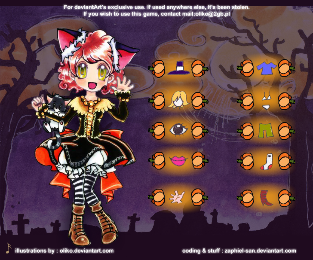 ::Halloween DressUp Game::