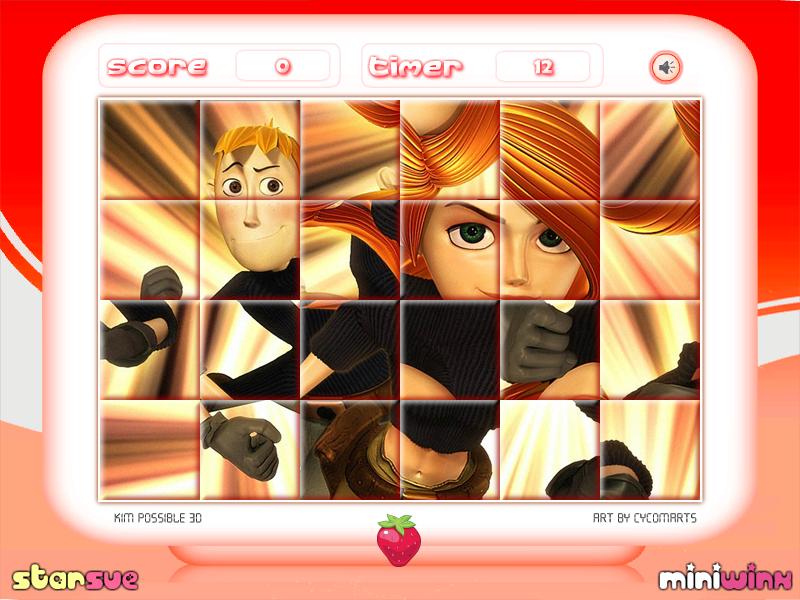Rotate Puzzle: Kim Possible 3D
