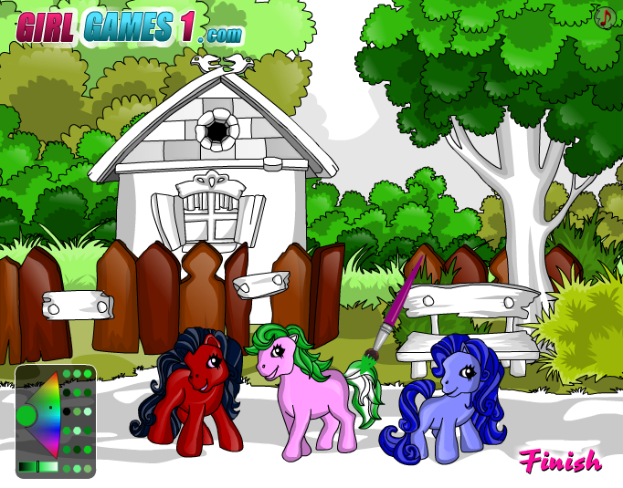 Pony Coloring Game