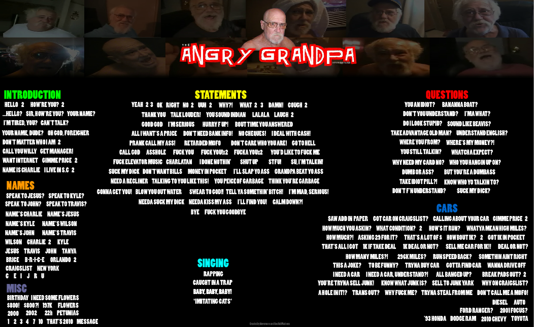 Angry Grandpa Soundboard
