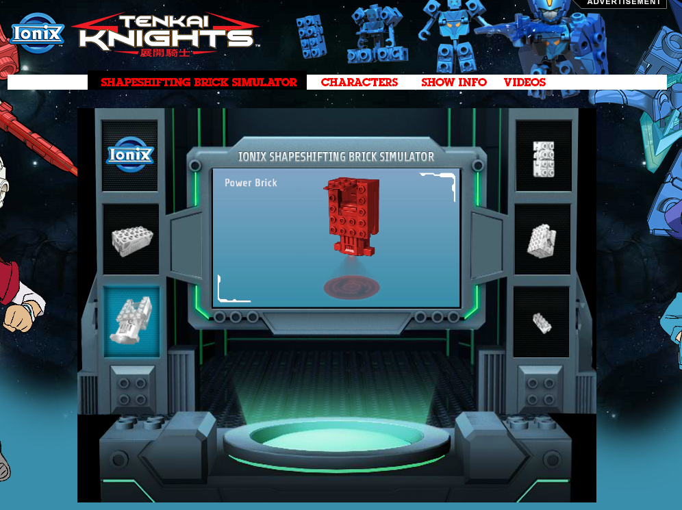 Spin Master Tenkai Knights Microsite
