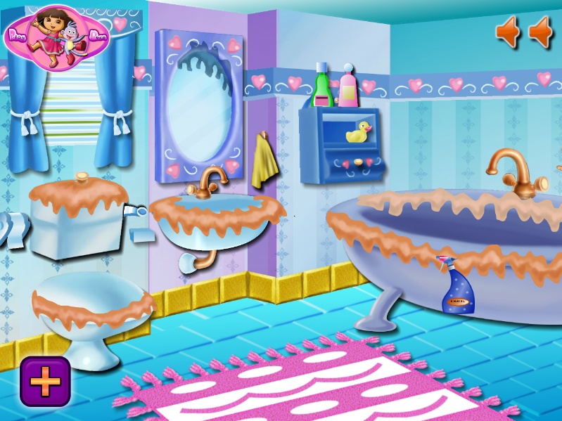 Rapunzel Bathroom Clean Up