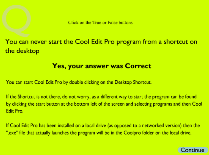 Cool Edit Quiz 1