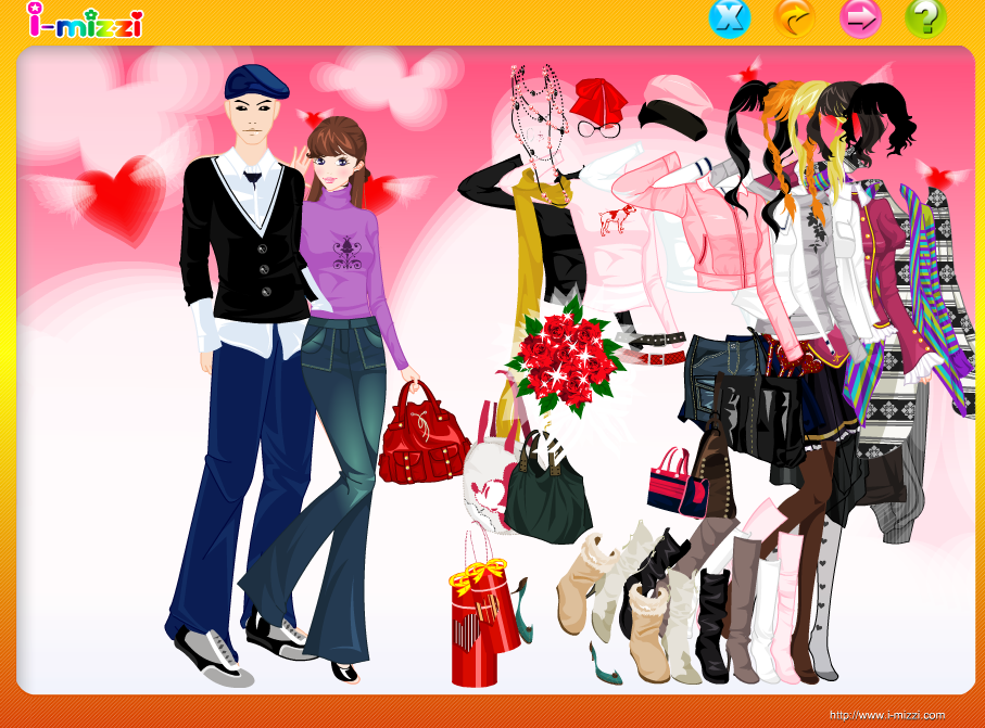 Valentine Couple Dressup