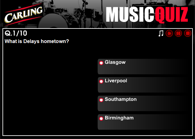 Carling Music Quiz