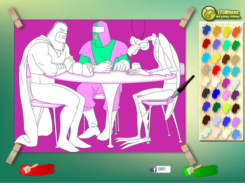 Superman Party Kids Coloring