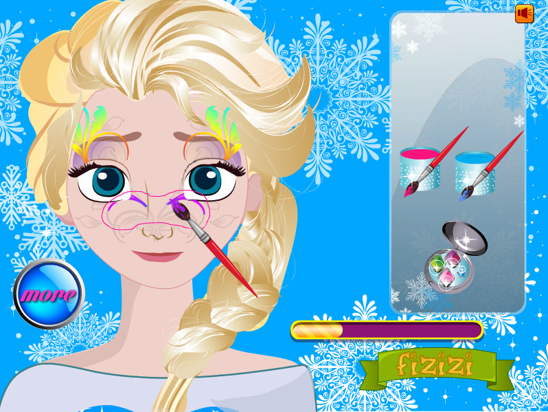 Elsa Face Painting