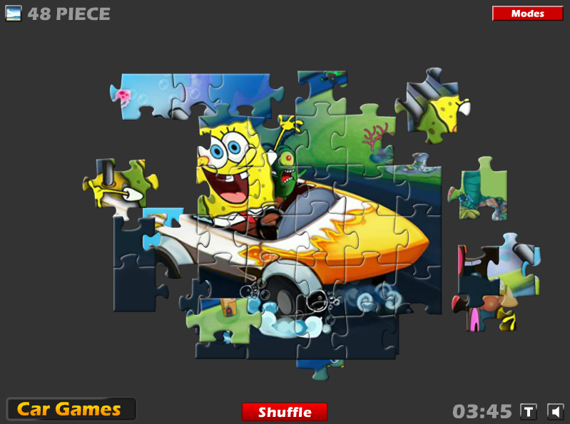 SpongeBob Racing Boat Puzzle