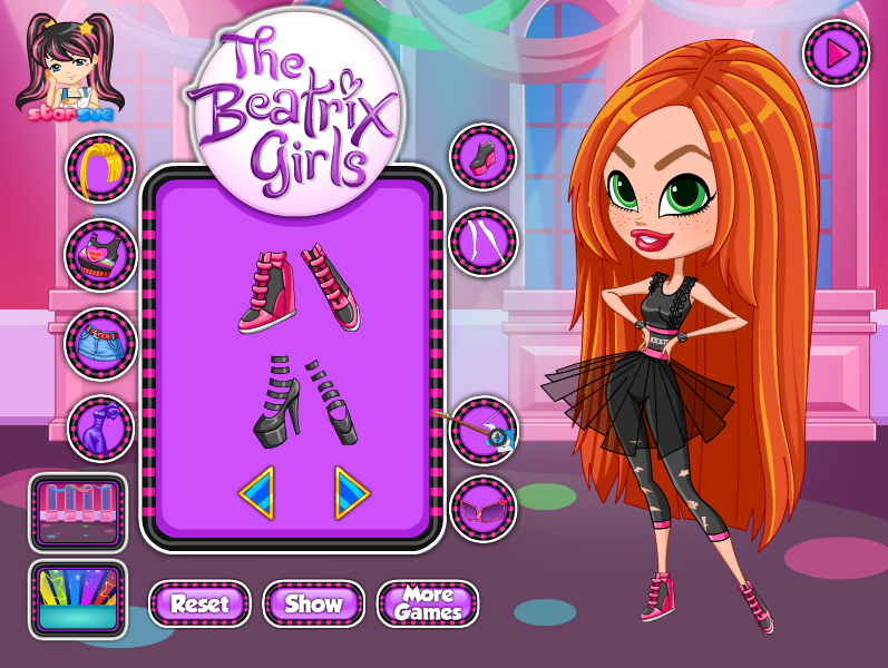 The Beatrix Girls: Lark Dress Up Game