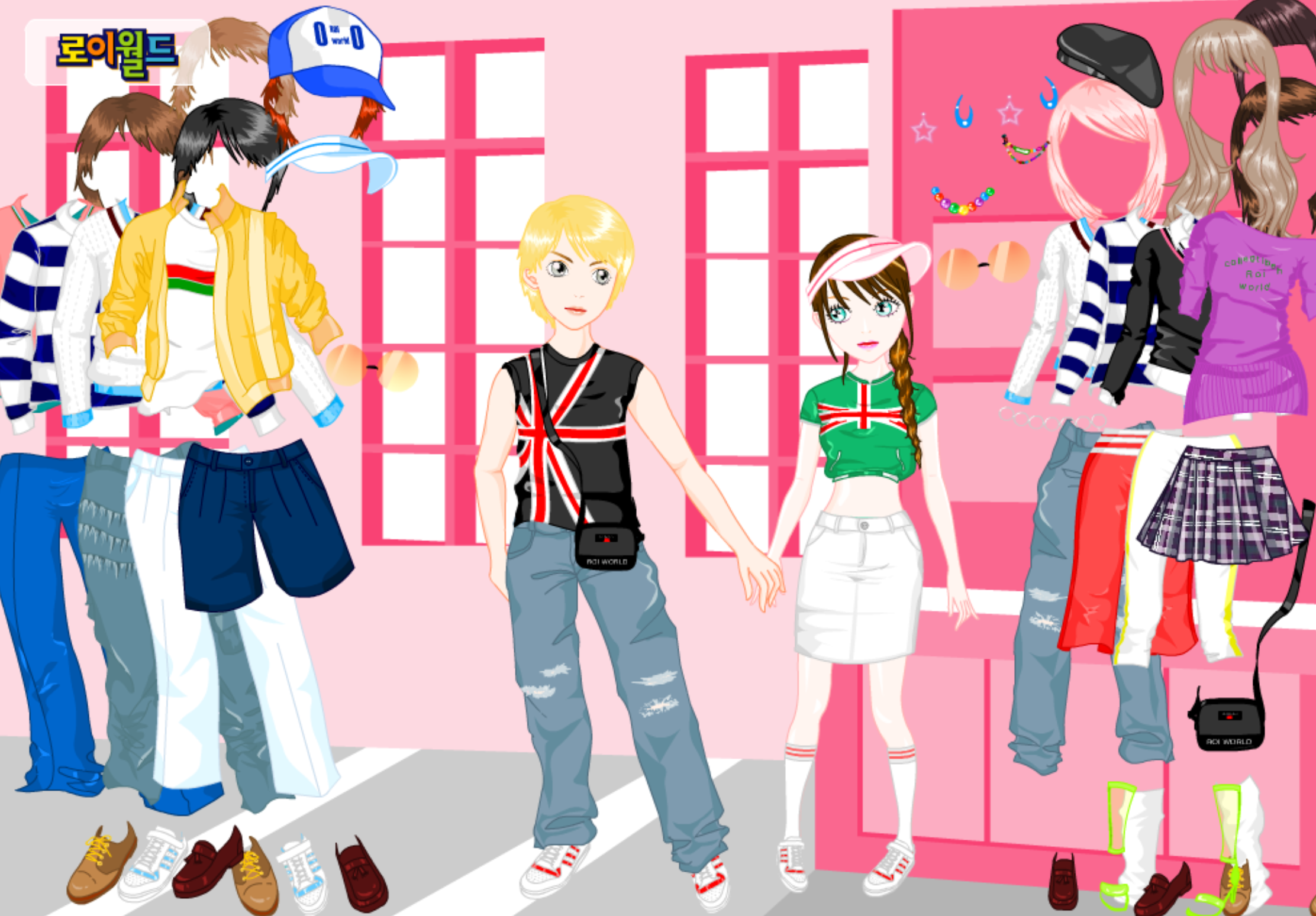 Roiworld British Couple Dressup