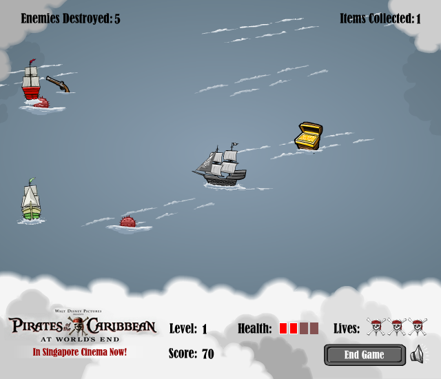 Pirates of the Caribbean Pirate Ship Battle Zone