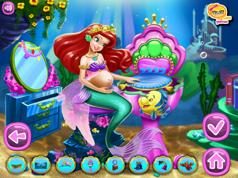 Pregnant Ariel Maternity Deco