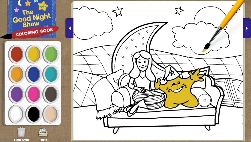 The Good Night Show Coloring Book