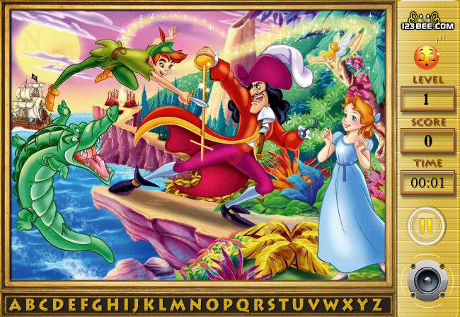 Peterpan - Find the Alphabets