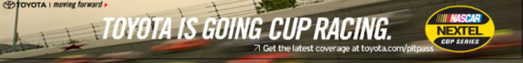 Toyota Is Going Cup Racing Banner Ad