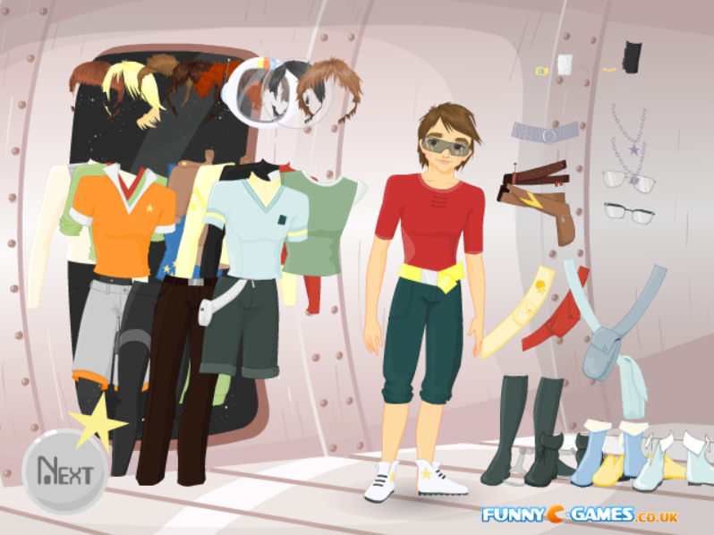 Space Boy Dressup Game