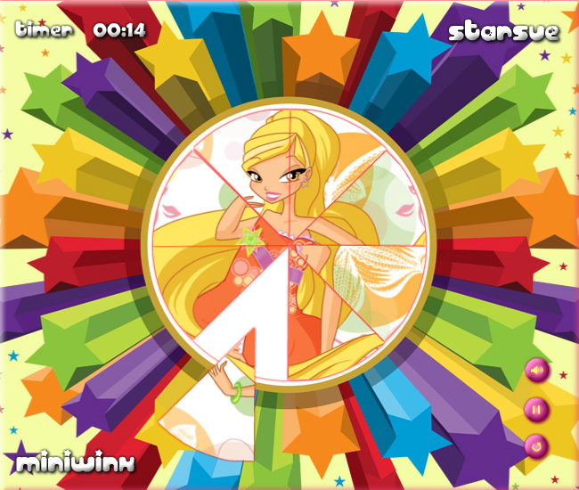 Winx Summer Style: Round Puzzle