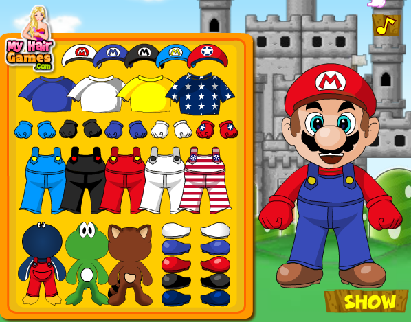 Super Mario Castle Dress Up