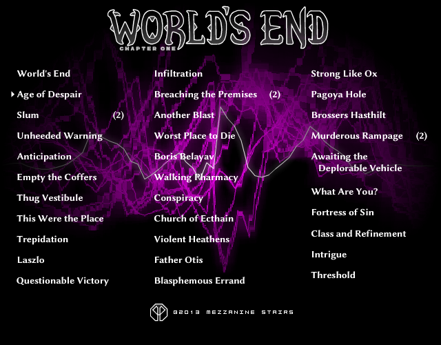 World's End: Music Demo