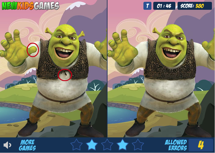 Shrek Differences