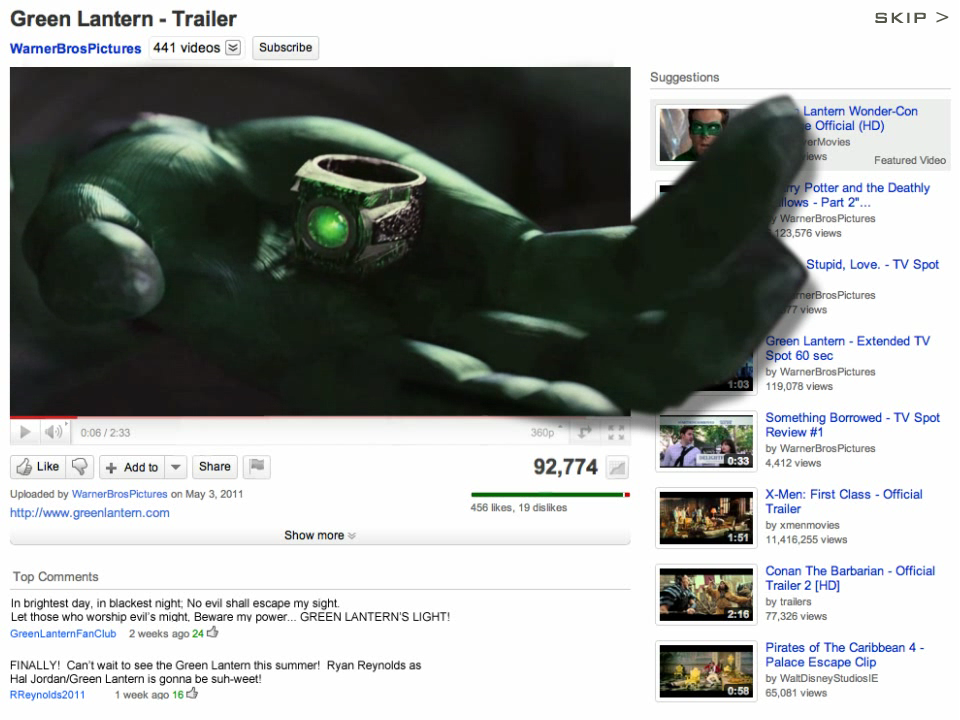 Green Lantern: YouTube Rumble