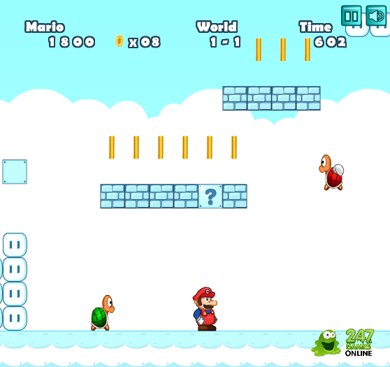 Mario Adventure On Cloud